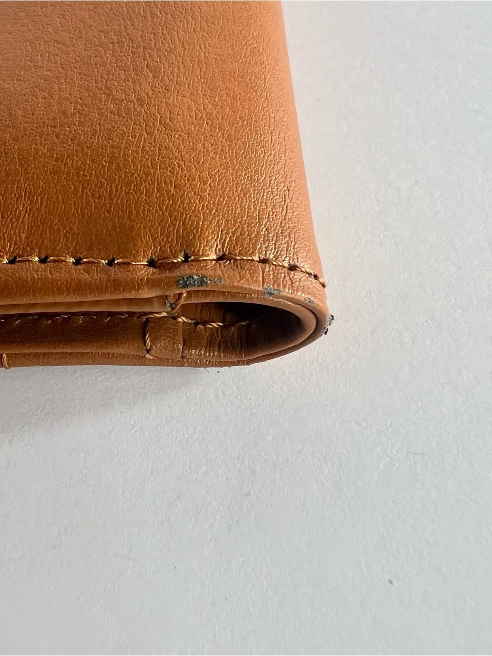 Leather Portfolio Folder in Cognac Brown